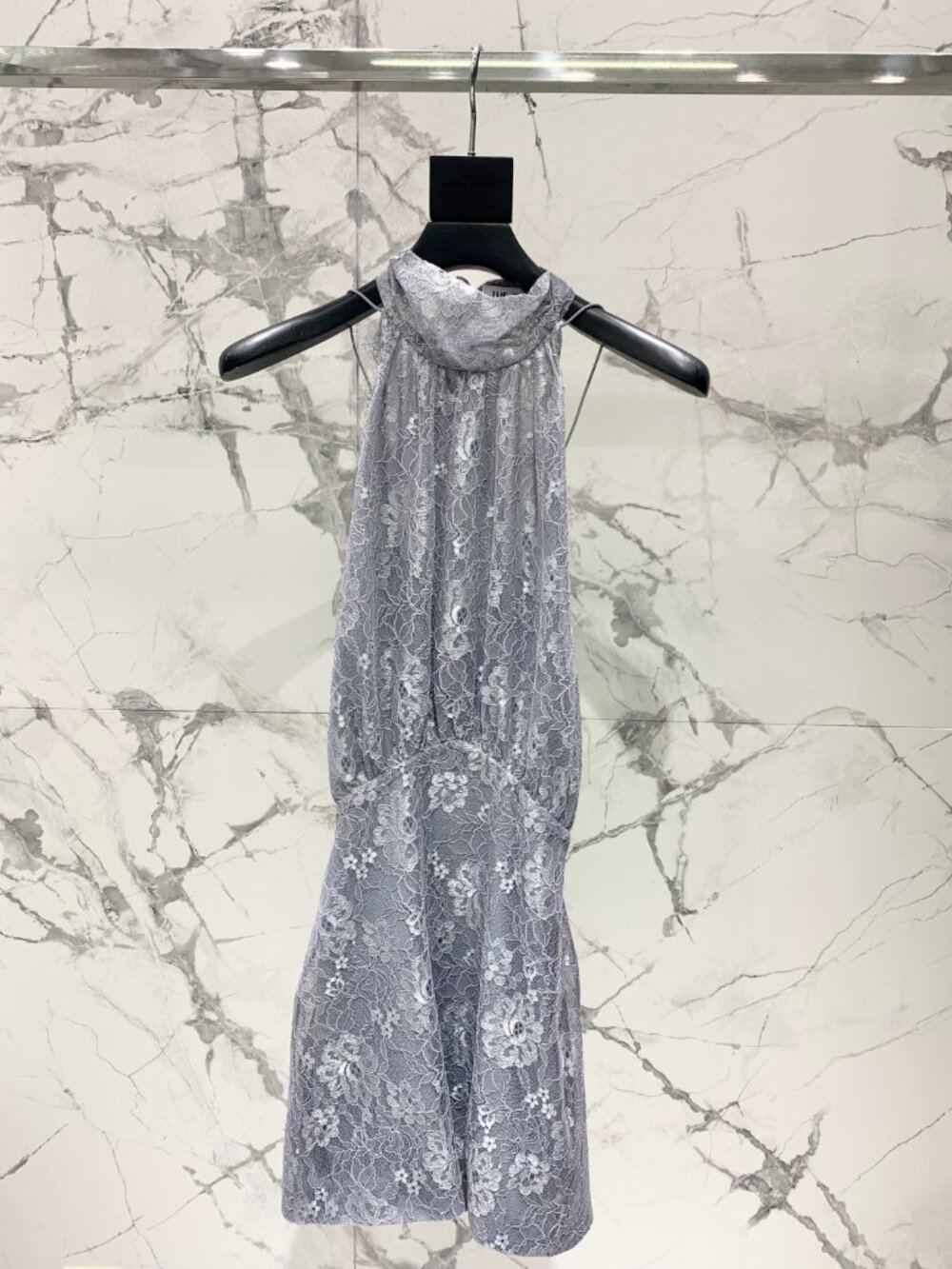 The Attico Lace Glitter Dress